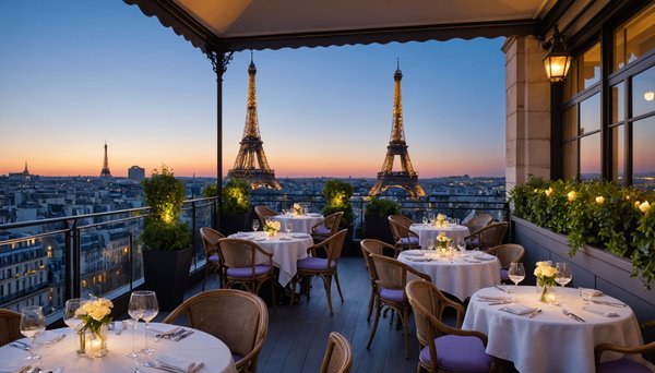 Top 8 des restaurants avec vue imprenable sur la tour eiffel