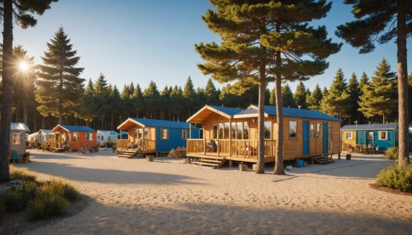 Quels sont les services et équipements du camping Le Cabellou Plage ?