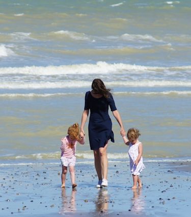 famille a la plage